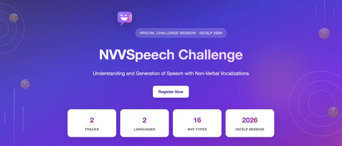 NVVSpeech Challenge @ ISCSLP 2026：让“语言之外的声音”被理解与生成
