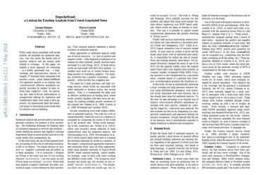 DepecheMood: a Lexicon for Emotion Analysis from Crowd-Annotated News