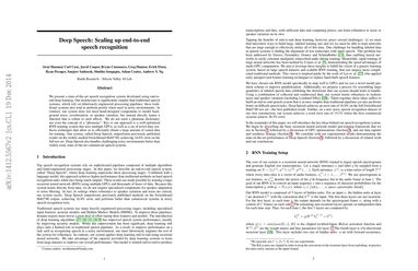 Deep Speech: Scaling up end-to-end speech recognition