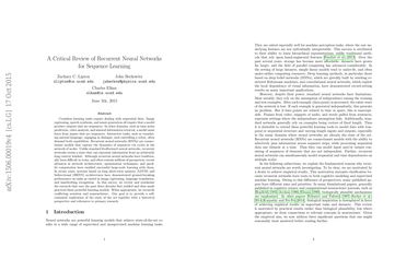 A Critical Review of Recurrent Neural Networks for Sequence Learning