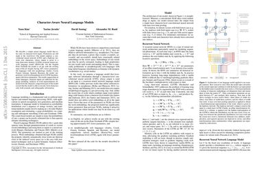 Character-Aware Neural Language Models