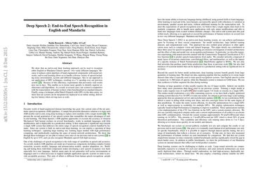 Deep Speech 2: End-to-End Speech Recognition in English and Mandarin