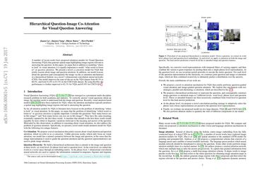 Hierarchical Question-Image Co-Attention for Visual Question Answering