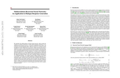 Multiresolution Recurrent Neural Networks: An Application to Dialogue Response Generation