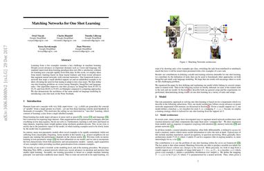 Matching Networks for One Shot Learning