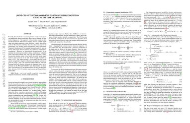 Joint CTC-Attention based End-to-End Speech Recognition using Multi-task Learning