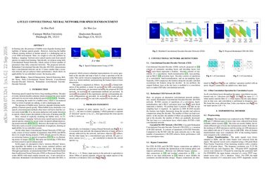 A Fully Convolutional Neural Network for Speech Enhancement