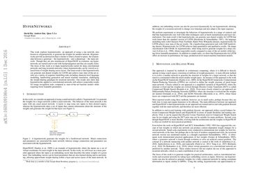 HyperNetworks