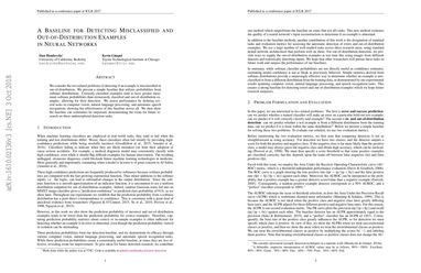 A Baseline for Detecting Misclassified and Out-of-Distribution Examples in Neural Networks