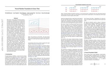 Neural Machine Translation in Linear Time