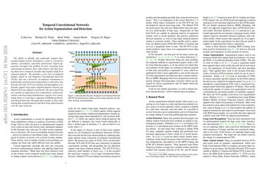 Temporal Convolutional Networks for Action Segmentation and Detection