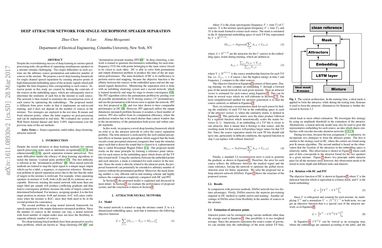 Deep attractor network for single-microphone speaker separation