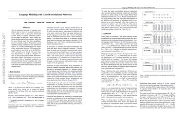 Language Modeling with Gated Convolutional Networks