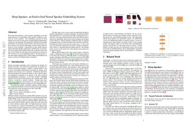 Deep Speaker: an End-to-End Neural Speaker Embedding System