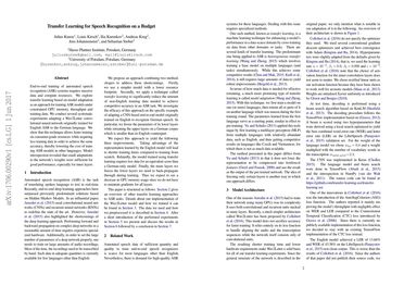 Transfer Learning for Speech Recognition on a Budget