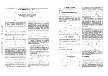 Advances in Joint CTC-Attention based End-to-End Speech Recognition with a Deep CNN Encoder and RNN-LM