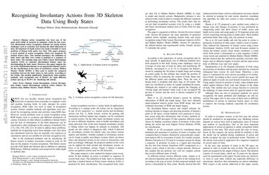 Recognizing Involuntary Actions from 3D Skeleton Data Using Body States