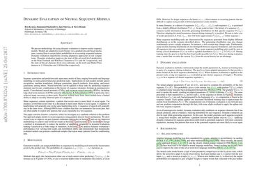Dynamic Evaluation of Neural Sequence Models