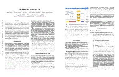 Speaker Diarization with LSTM