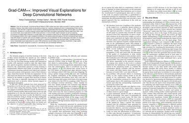 Grad-CAM++: Improved Visual Explanations for Deep Convolutional Networks