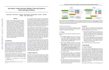 Style Tokens: Unsupervised Style Modeling, Control and Transfer in End-to-End Speech Synthesis