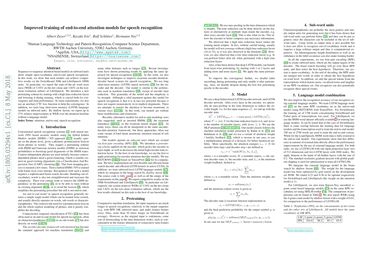 Improved training of end-to-end attention models for speech recognition