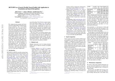 RETURNN as a Generic Flexible Neural Toolkit with Application to Translation and Speech Recognition