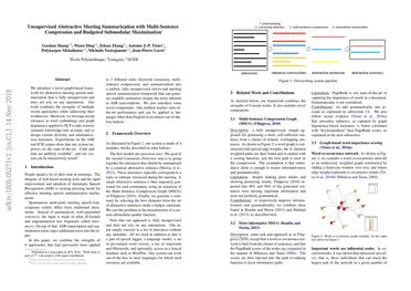 Unsupervised Abstractive Meeting Summarization with Multi-Sentence Compression and Budgeted Submodular Maximization