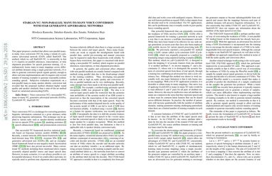 StarGAN-VC: Non-parallel many-to-many voice conversion with star generative adversarial networks