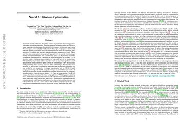 Neural Architecture Optimization