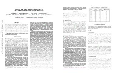 VoiceFilter: Targeted Voice Separation by Speaker-Conditioned Spectrogram Masking