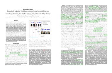 Words Can Shift: Dynamically Adjusting Word Representations Using Nonverbal Behaviors