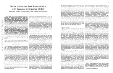 Neural Abstractive Text Summarization with Sequence-to-Sequence Models