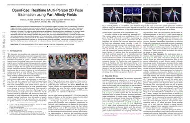 OpenPose: Realtime Multi-Person 2D Pose Estimation using Part Affinity Fields
