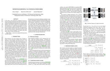 Motion Blur removal via Coupled Autoencoder