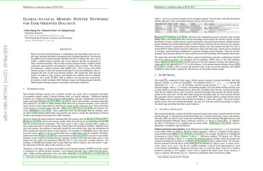Global-to-local Memory Pointer Networks for Task-Oriented Dialogue