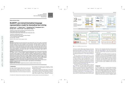 BioBERT: a pre-trained biomedical language representation model for biomedical text mining