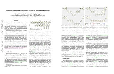 Deep High-Resolution Representation Learning for Human Pose Estimation