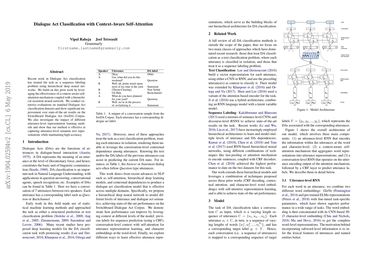 Dialogue Act Classification with Context-Aware Self-Attention