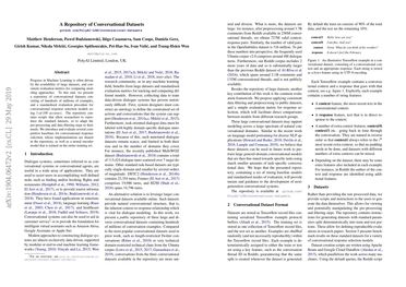A Repository of Conversational Datasets