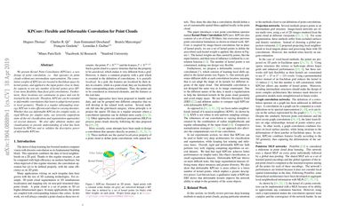 KPConv: Flexible and Deformable Convolution for Point Clouds