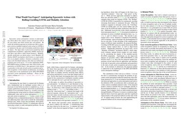 What Would You Expect? Anticipating Egocentric Actions with Rolling-Unrolling LSTMs and Modality Attention
