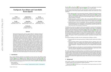 FastSpeech: Fast, Robust and Controllable Text to Speech