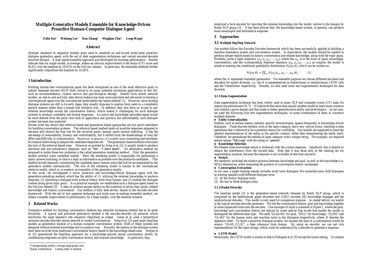 Multiple Generative Models Ensemble for Knowledge-Driven Proactive Human-Computer Dialogue Agent