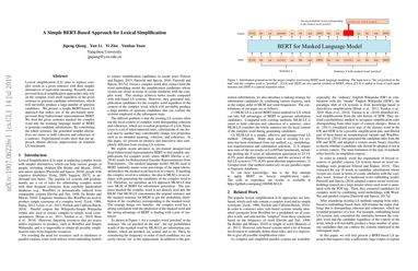 Lexical Simplification with Pretrained Encoders