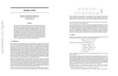 Mogrifier LSTM