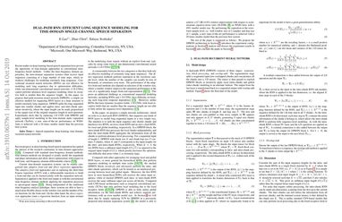 Dual-path RNN: efficient long sequence modeling for time-domain single-channel speech separation