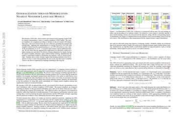 Generalization through Memorization: Nearest Neighbor Language Models