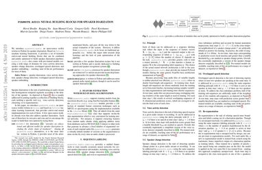 pyannote.audio: neural building blocks for speaker diarization