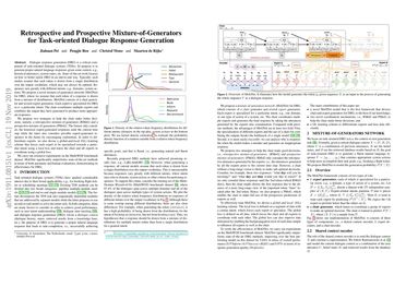 Retrospective and Prospective Mixture-of-Generators for Task-oriented Dialogue Response Generation